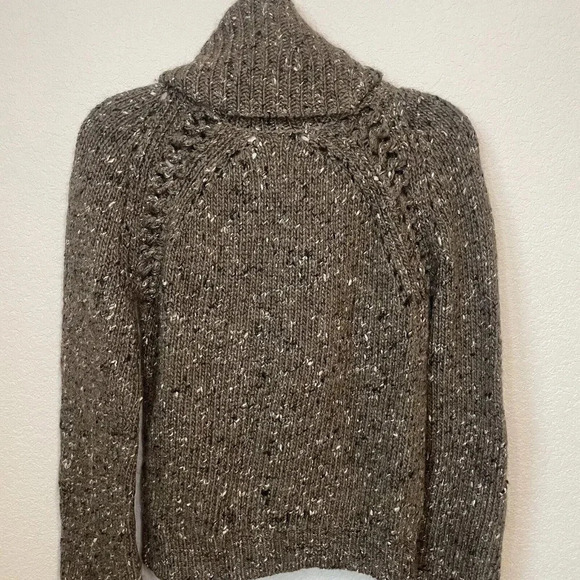 Veronica Beard Indie Sweater Womens Small Brown Knit Wool Turtleneck - Picture 8 of 16